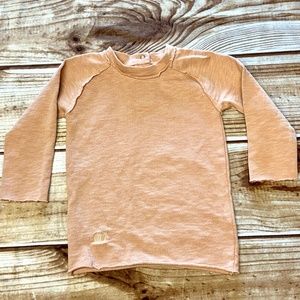 ORGANIC COTTON - Raw Edge Sweatshirt NWOT Pink - Size 2T